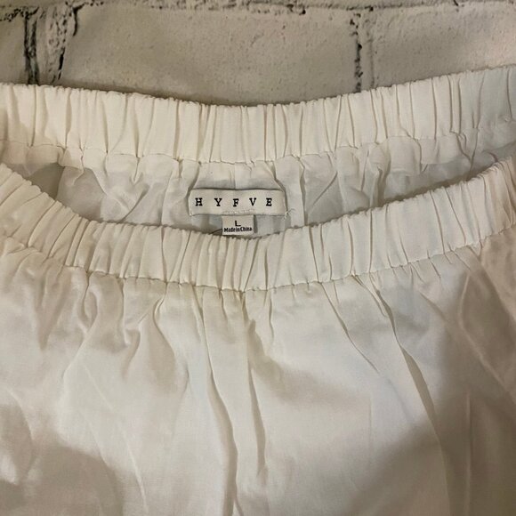 NEW HYFVE Tiered Eyelet Maxi Skirt L - Picture 9 of 16